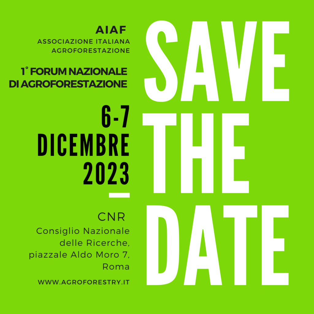 1° Forum italiano di Agroforestazione